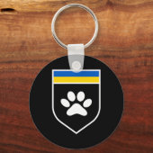 ウクライナペット認識度フラッグサポートウクライナペット キーホルダー (正面)