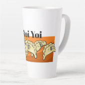 ウクライナペロおもしろいギピエロギペロヒ カフェラテマグ (右アングル)