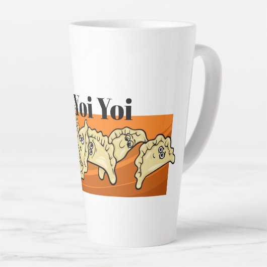 ウクライナペロおもしろいギピエロギペロヒ カフェラテマグ (右アングル)