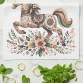 ウクライナホースフォーク キッチンタオル (折り畳み)