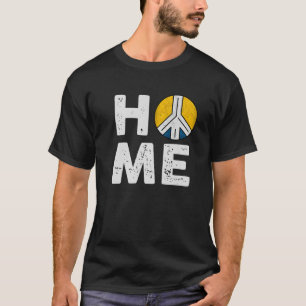 ウクライナホームウクライナフラッグピースレトロスタイル Tシャツ