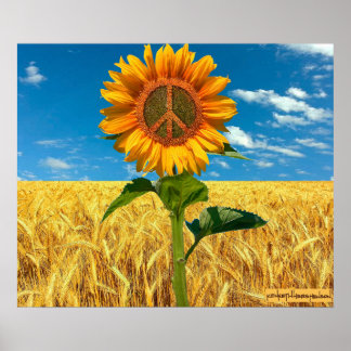 ウクライナポスターを掲げる ポスター