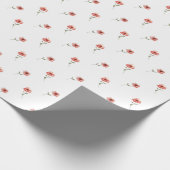 ウクライナポピーの花の柄。ウクライナ ラッピングペーパー (角)