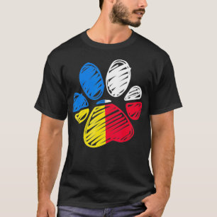 ウクライナポーランド国旗Cat & Dog Pawウクライナポーランド Tシャツ