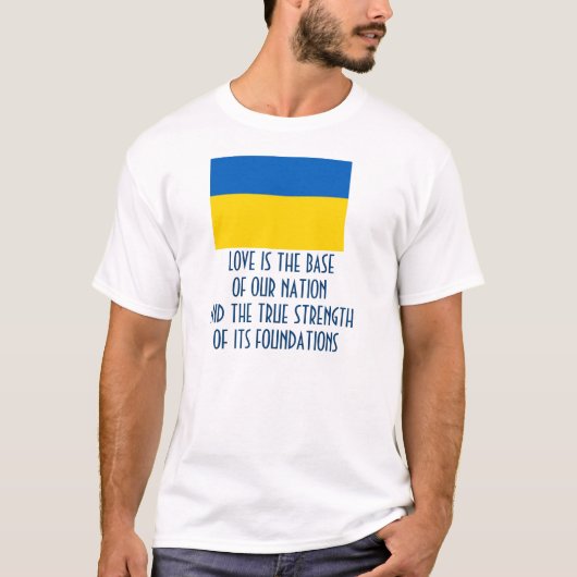 ウクライナメッセージ Tシャツ (正面)