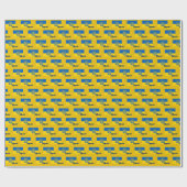 ウクライナラッピング紙、ウクライナ国旗の愛国心 ラッピングペーパー (フラット)