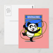 ウクライナリズム体操パンダ ポストカード (正面/裏面)
