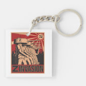 ウクライナロシアの2022年の侵略 キーホルダー (裏面)