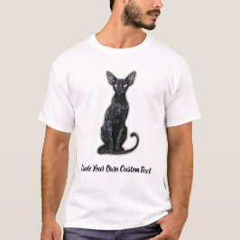 ウクライナン・レブコイ・キャット オリジナルテキスト入れてカスタマイズ Tシャツ