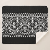 ウクライナヴィシュヴァンカ:民族オーナメント融合 シェルパブランケット (正面(横))