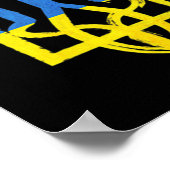 ウクライナヴィンテージトリデントポケットハートサポート ポスター (角)