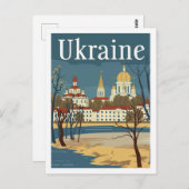 ウクライナヴィンテージ有名な旅行場所 ポストカード (正面/裏面)
