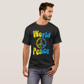 ウクライナ世界平和ヴィンテージウクライナF Tシャツ (正面フル)