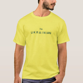 ウクライナ人です イエローTシャツ Tシャツ