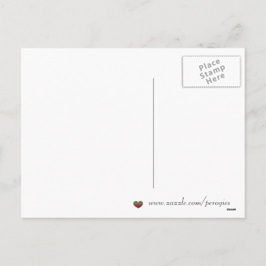 ウクライナ人のイースターエッグの民芸を賛美するイースター シーズンポストカード (裏面)