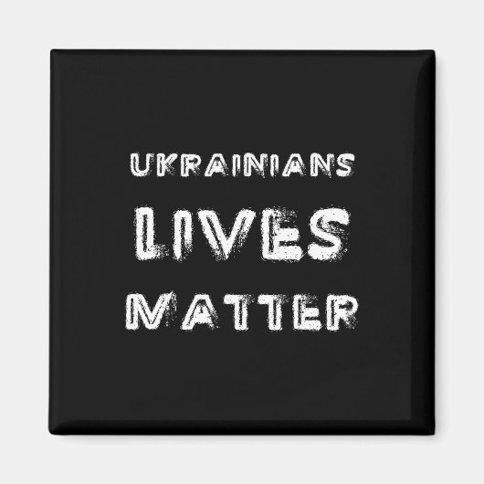 ウクライナ人の命が危険Tシャツ 自由なるウクライナ トランプP マグネット (正面)