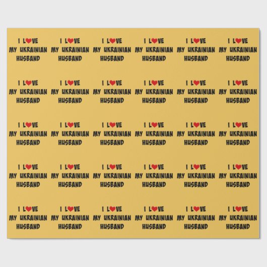 ウクライナ人の夫が大好き ラッピングペーパー (フラット)