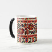 ウクライナ人のVyshyvankaの刺繍によってはリヴィウのマグが開花します モーフィングマグカップ (正面左)