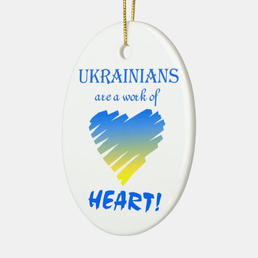 ウクライナ人は…~オーナメント セラミックオーナメント (左)