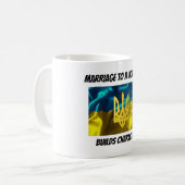 ウクライナ人への結婚はキャラクターを造ります コーヒーマグカップ (正面左)