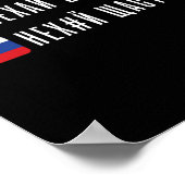 ウクライナ人らしい面白い引用 ウクライナの国旗 ウクライナ ユーモア ポスター (角)