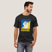 ウクライナ人を応援するウクライナの立場だ Tシャツ (正面フル)