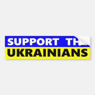 ウクライナ人を支持する バンパーステッカー
