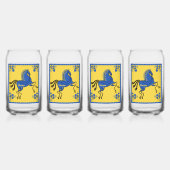 ウクライナ伝統的スラブフォークアート ガラス缶 (正面)