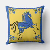 ウクライナ伝統的スラブフォークアート クッション (裏面)