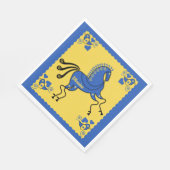 ウクライナ伝統的スラブフォークアート スタンダードランチョンナプキン (角)