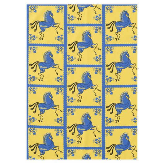 ウクライナ伝統的スラブフォークアート テーブルクロス (正面)