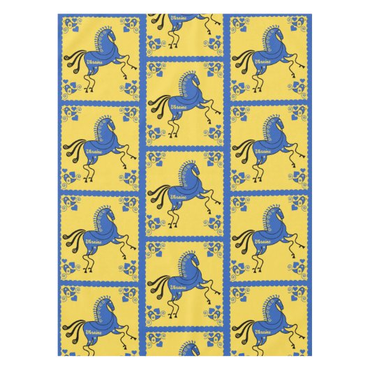 ウクライナ伝統的スラブフォークアート テーブルクロス (正面)