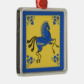 ウクライナ伝統的スラブフォークアート メタルオーナメント (右)