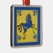 ウクライナ伝統的スラブフォークアート メタルオーナメント (右)