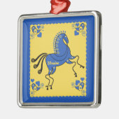 ウクライナ伝統的スラブフォークアート メタルオーナメント (左)