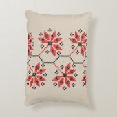 ウクライナ伝統的ン刺繍装飾用クッション アクセントクッション (裏面(縦))