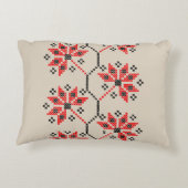 ウクライナ伝統的ン刺繍装飾用クッション アクセントクッション (裏面)