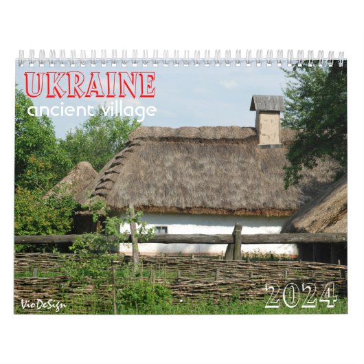 ウクライナ古代の村_calendar カレンダー (カバー)