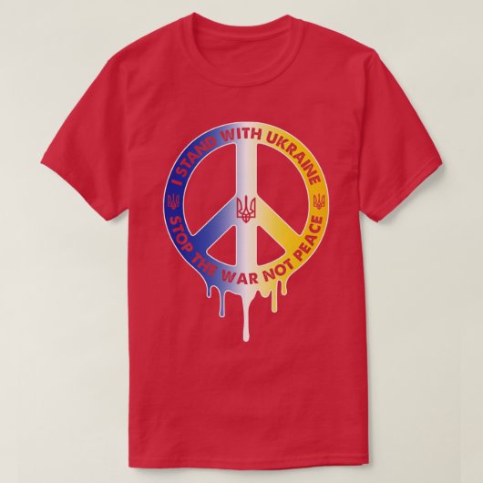 ウクライナ和平リミックス Tシャツ (デザイン正面)