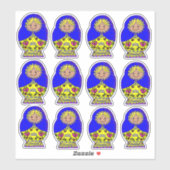 ウクライナ営巣人形 シール (シート)