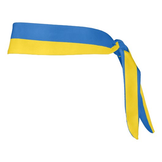 ウクライナ国エレガント国国旗 タイヘッドバンド (回転90)