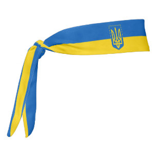 ウクライナ国エレガント国国旗 タイヘッドバンド
