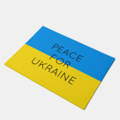 ウクライナ国シンプル国ミニマル旗 ドアマット (アングル)