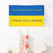 ウクライナ国パーソナライズされた国国旗の旗を支持する 横断幕 (インサイチュ)