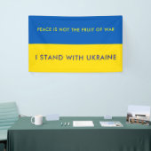 ウクライナ国パーソナライズされた国国旗の旗を支持する 横断幕 (トレードショー)