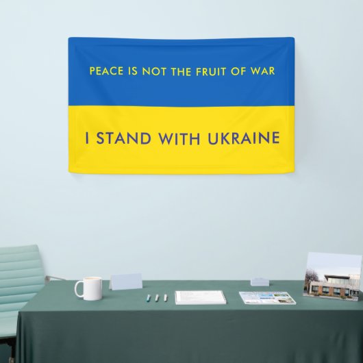ウクライナ国パーソナライズされた国国旗の旗を支持する 横断幕 (トレードショー)