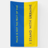 ウクライナ国パーソナライズされた国国旗の旗を支持する 横断幕 (縦)