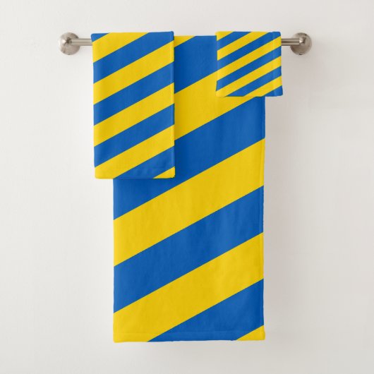 ウクライナ国旗とウクライナタオル、旅行/スポーツファン バスタオルセット (インサイチュ)