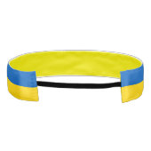 ウクライナ国旗とウクライナフィットネス/スポーツ アスレチックヘッドバンド (裏面)