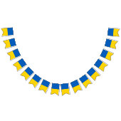 ウクライナ国旗とパーティーウクライナバナー/結婚式 バンティングフラッグ (全)
